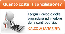 Calcola la tariffa della mediazione